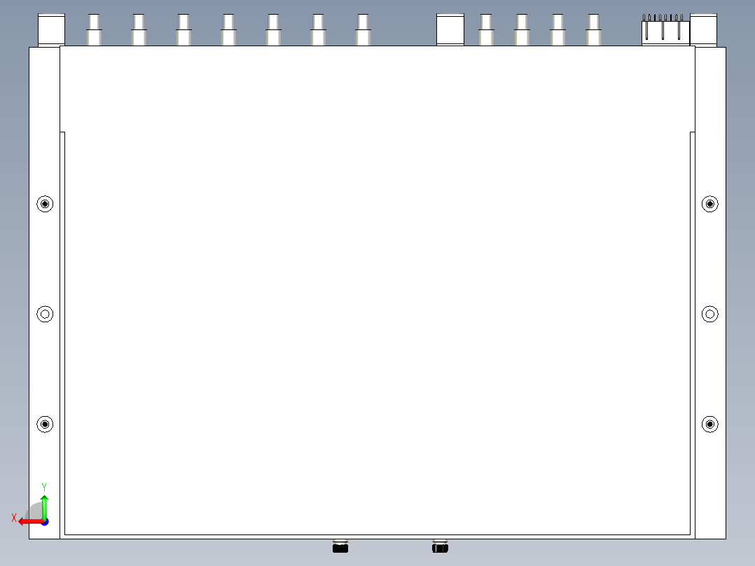 标准6U-VPX模块（带PCB）后视图