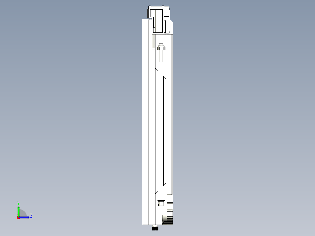 标准6U-VPX模块（带PCB）左视图