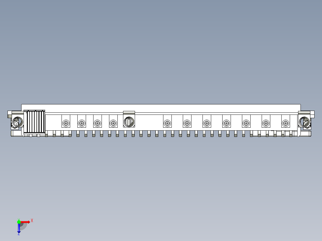 标准6U-VPX模块（带PCB）俯视图