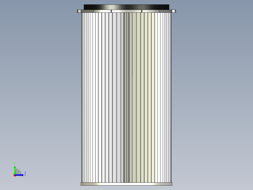喷粉过滤快拆卡扣滤芯325x600左视缩略图