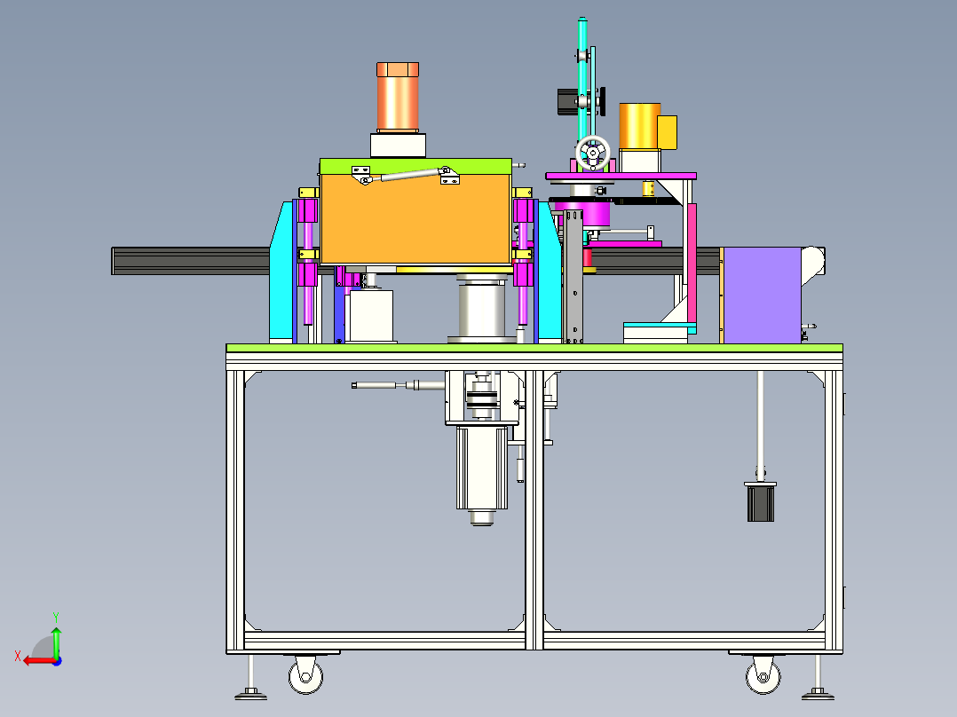 自动组装套热缩管设备后视图