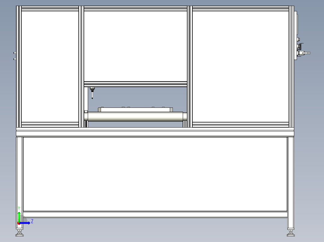 自动锁螺丝机左视图