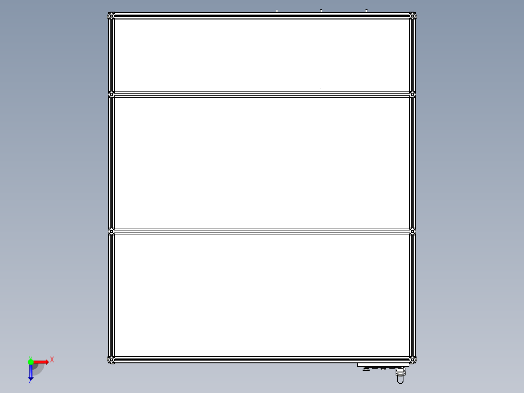 自动锁螺丝机俯视图