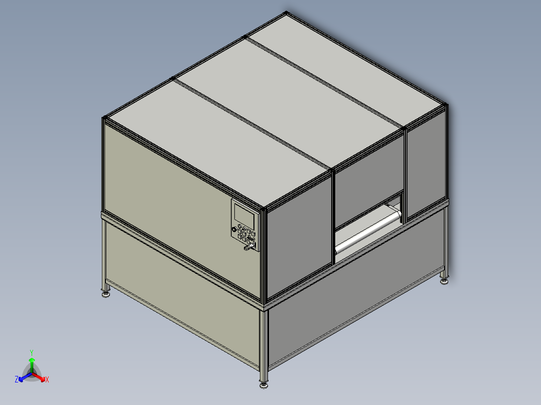 自动锁螺丝机正等轴测图