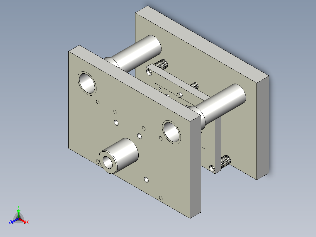 异形板冲孔落料复合模