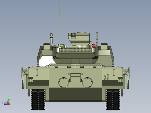 T-14“阿玛塔”坦克模型右视缩略图