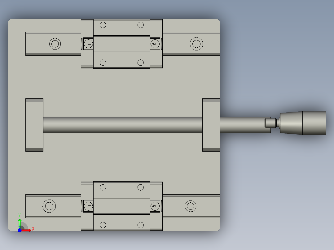 在线式-H010-侧上下移动机构前视图