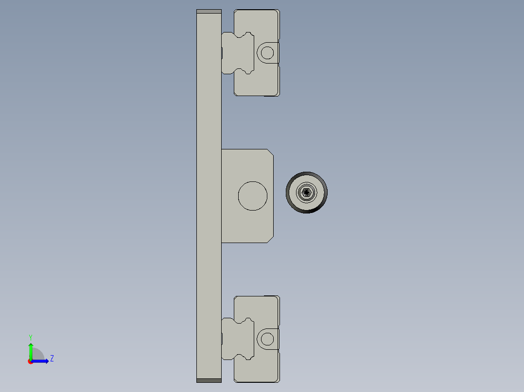 在线式-H010-侧上下移动机构左视图