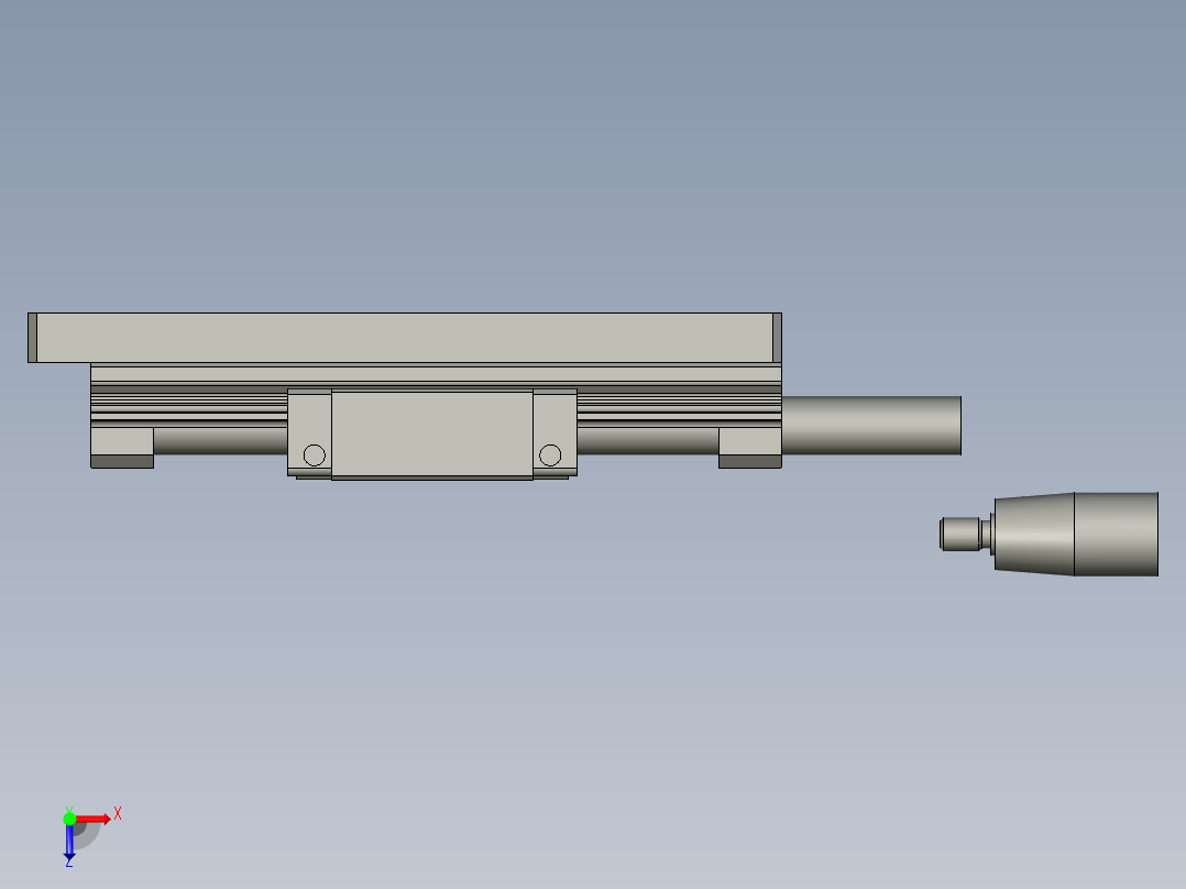 在线式-H010-侧上下移动机构俯视图