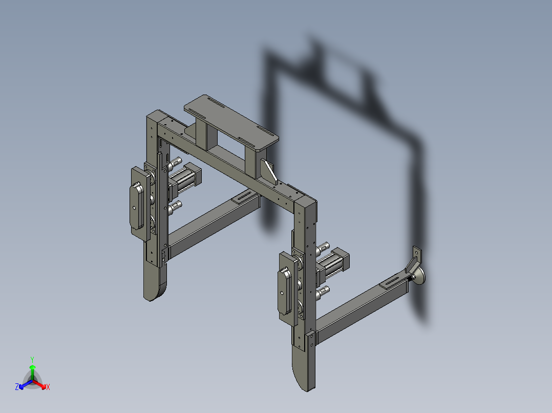 定位顶升架装配