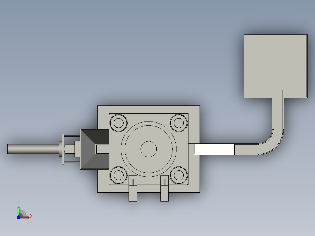易清洁垃圾压缩机前视图