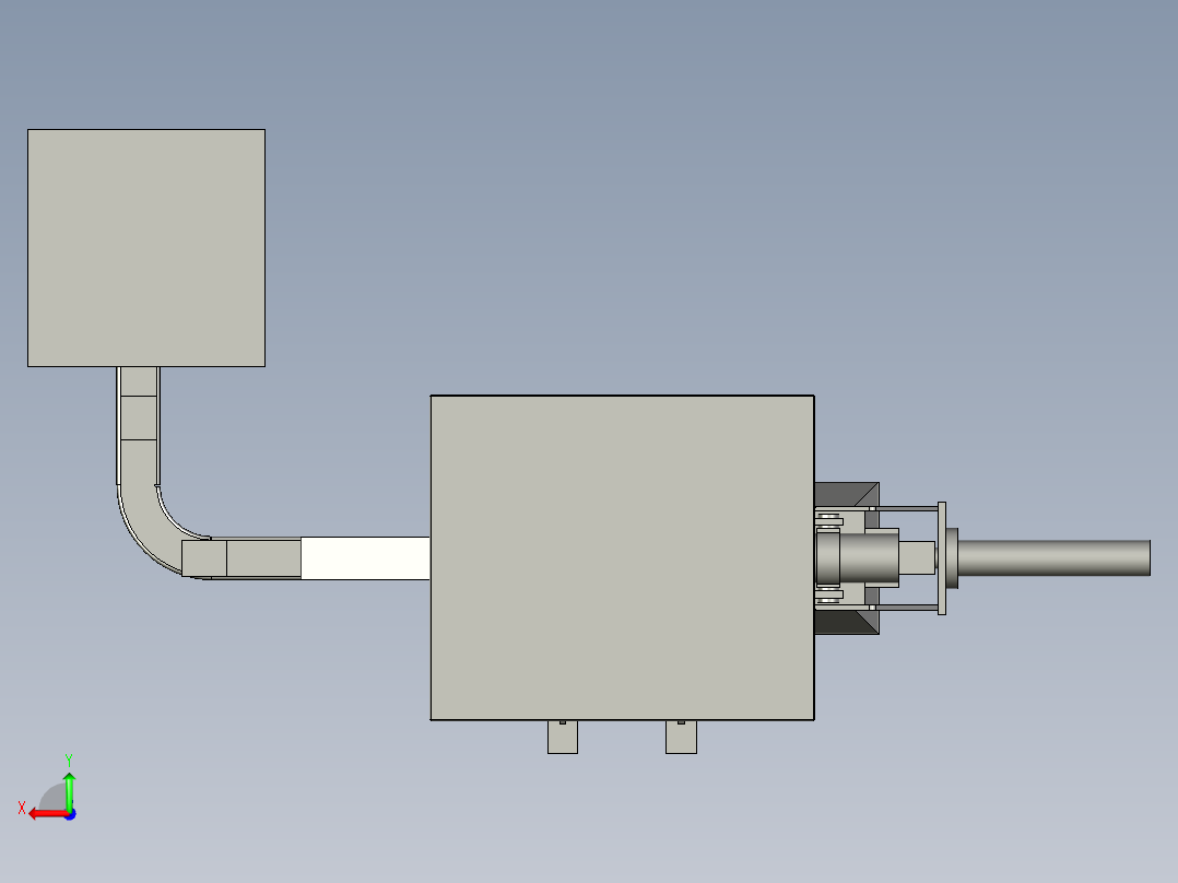 易清洁垃圾压缩机后视图