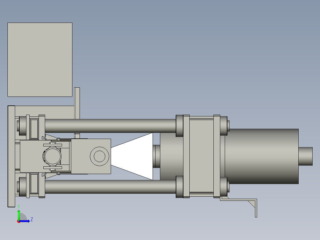 易清洁垃圾压缩机左视图