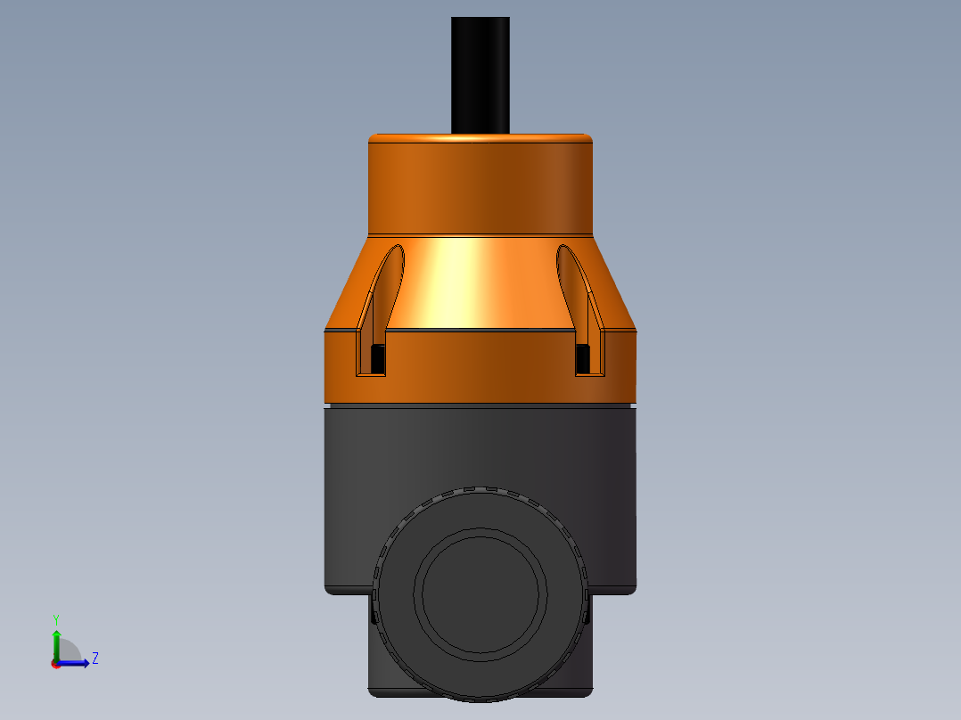 VALVE-ANGLE_DN25_PN10_U-PVC左视图