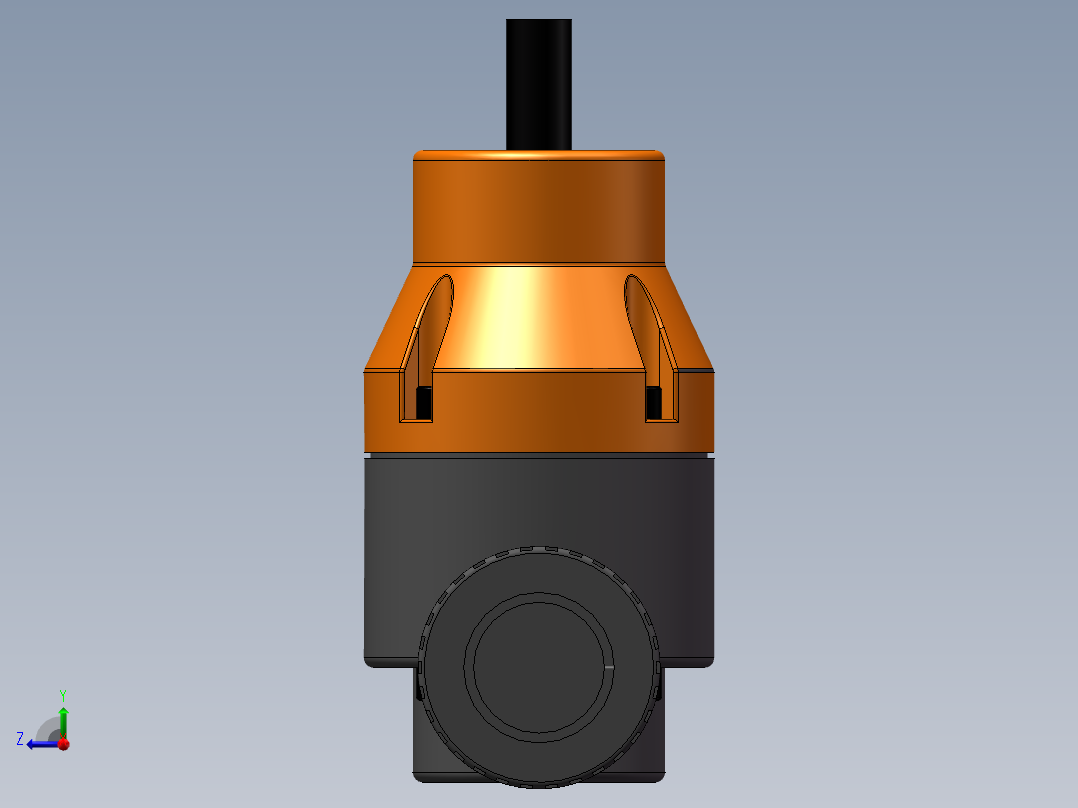 VALVE-ANGLE_DN25_PN10_U-PVC右视图