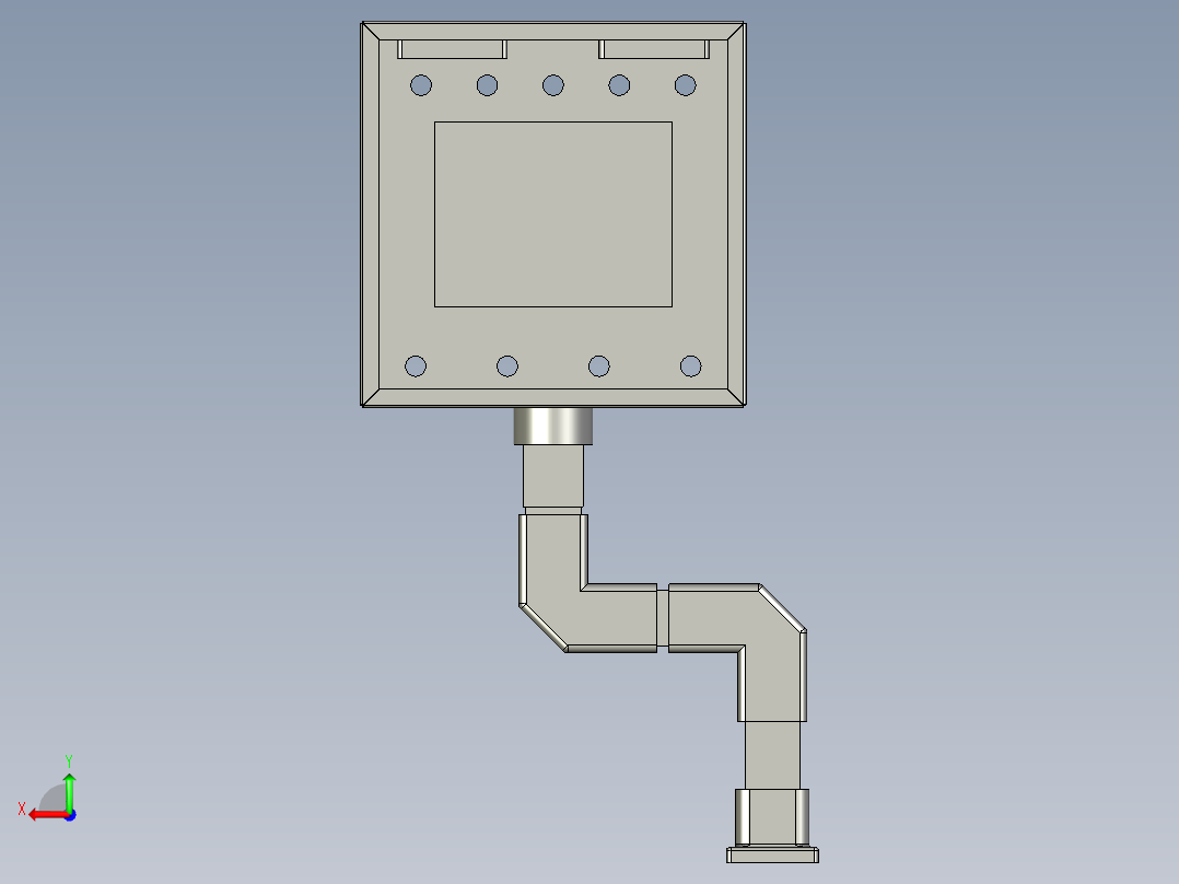 070000操作屏部件后视图