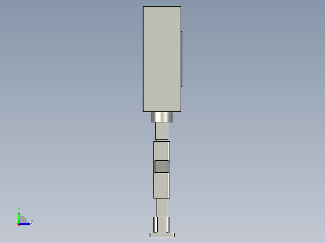070000操作屏部件左视图