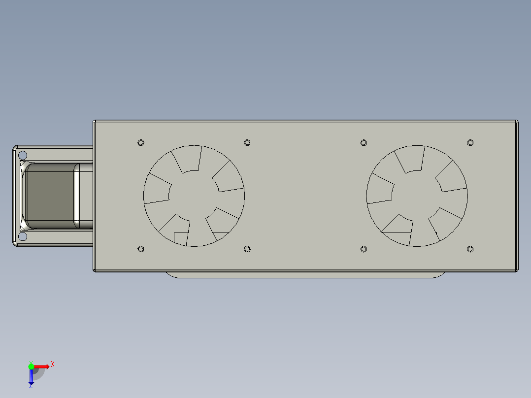 070000操作屏部件俯视图