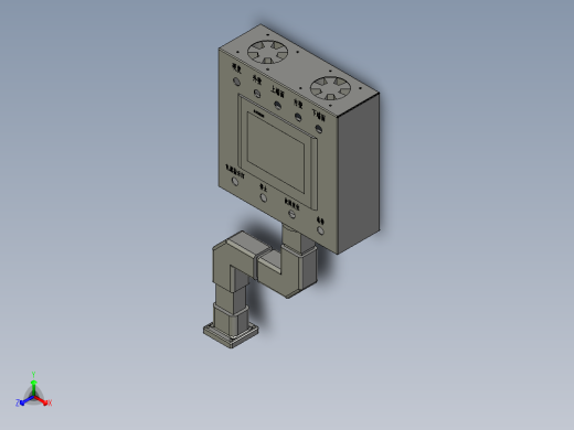 070000操作屏部件正等轴测缩略图