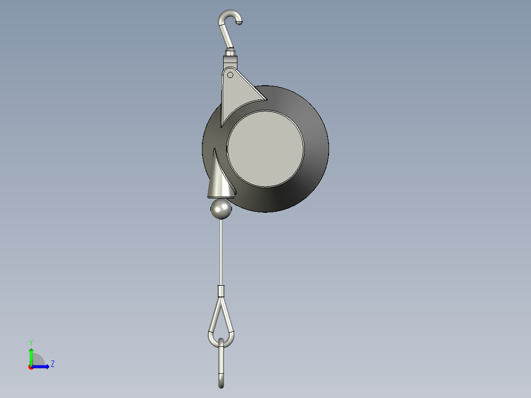 弹簧平衡器SHW-7左视图