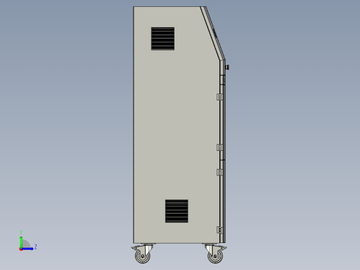 安防嵌入式斜面拼装控制机左视缩略图