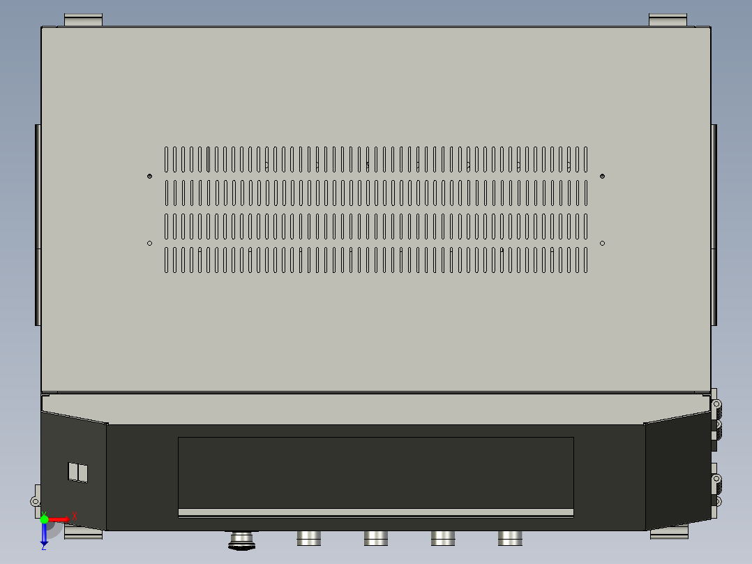 安防嵌入式斜面拼装控制机俯视图
