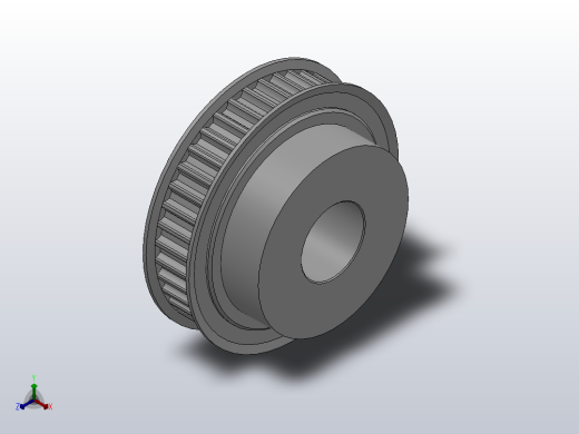 小凸缘型凹顶抛物线型齿同步带轮P5M型_SP5MDC-40-10-dc20-A