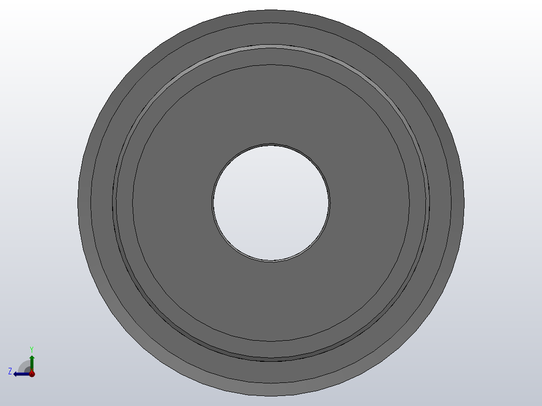 小凸缘型凹顶抛物线型齿同步带轮P5M型_SP5MDC-40-10-dc20-A右视图