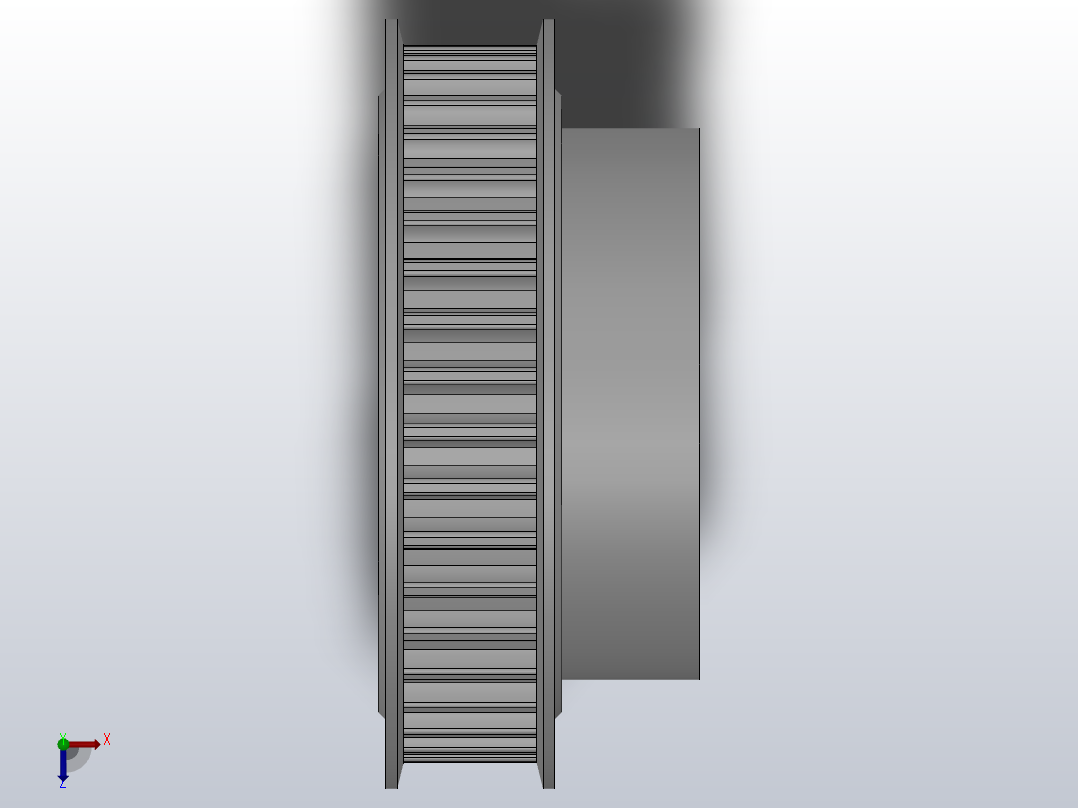小凸缘型凹顶抛物线型齿同步带轮P5M型_SP5MDC-40-10-dc20-A俯视图