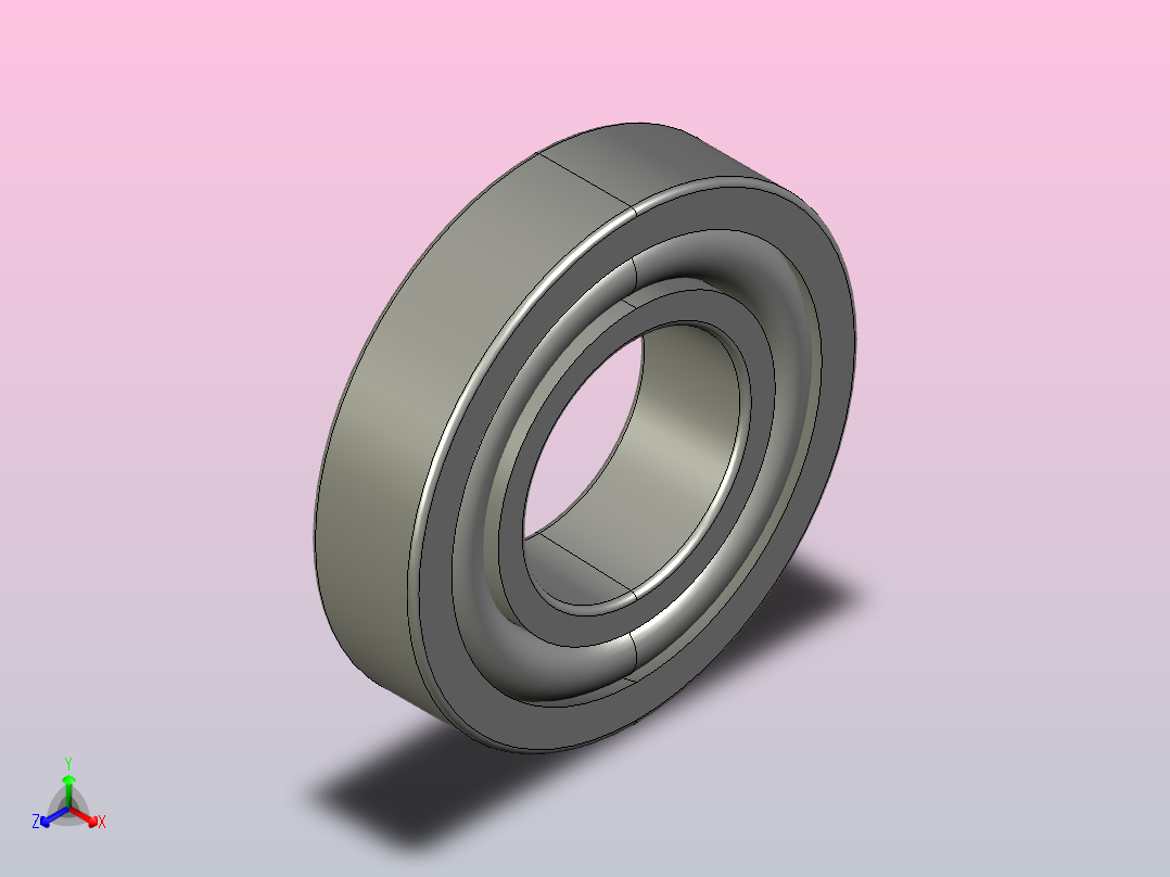 SKF自调心球轴承ball_bearing_1315_k_0正等轴测图