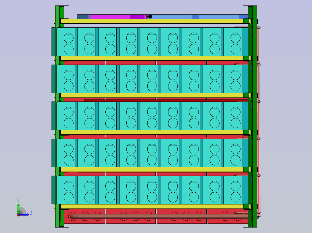 比特币矿机左视图