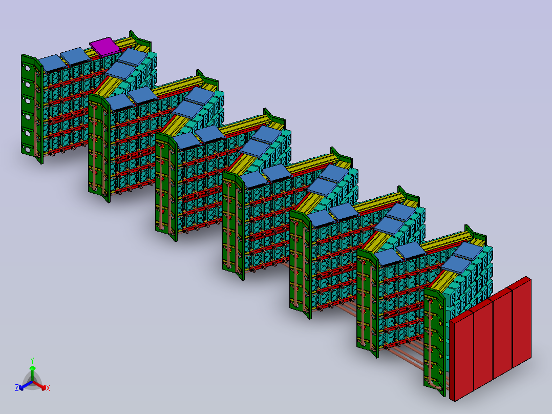 比特币矿机正等轴测图