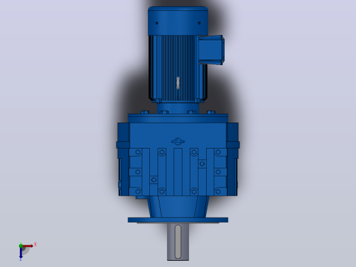 RF167法兰轴伸式安装斜齿轮减速机RF167-Y15-4P-160L-M1-0°-Φ550俯视缩略图