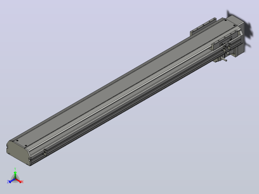SYS14-1000-BM-200W滚珠花健、支撑座、滚珠丝杠、交叉导轨、直线模组.STEP正等轴测缩略图