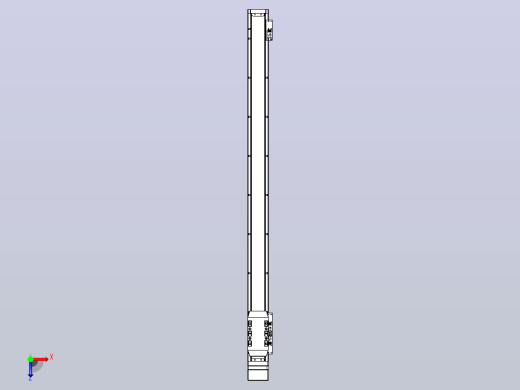 滚珠丝杠直线轴内置导轨TPA-GCR-50-1210C-L750-MP-M10-N3俯视缩略图