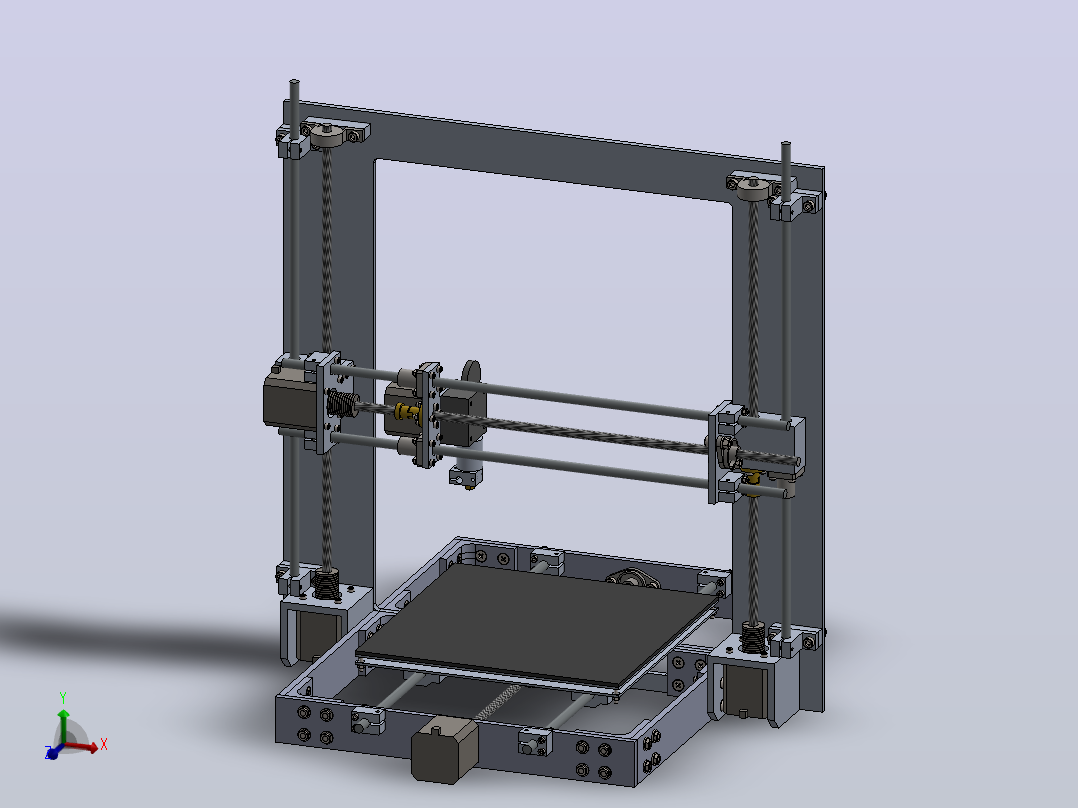 Prusa i3v的3D打印机主视图