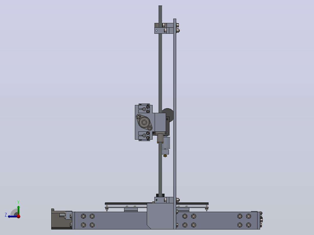 Prusa i3v的3D打印机右视图