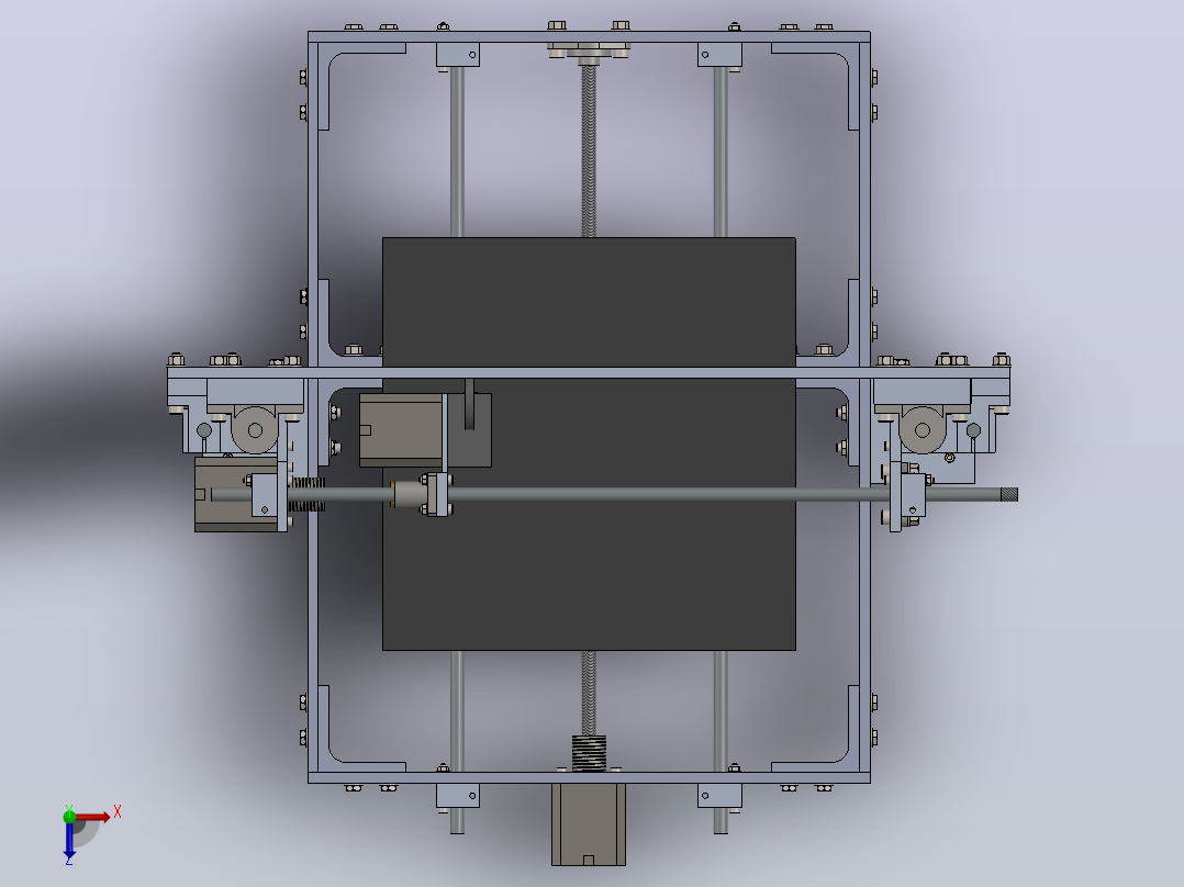 Prusa i3v的3D打印机俯视图