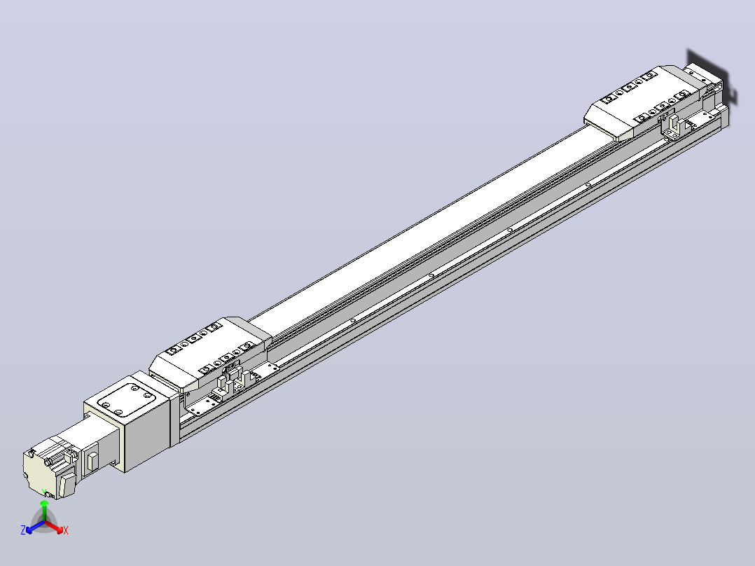 滚珠丝杠线性轴TPA-GCRS-50-1205C-L200-M-M10-N3主视图