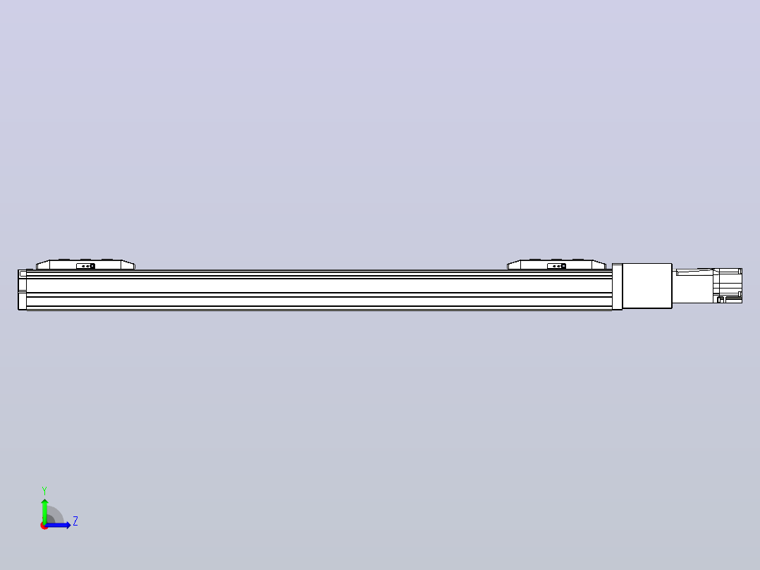 滚珠丝杠线性轴TPA-GCRS-50-1205C-L200-M-M10-N3左视图