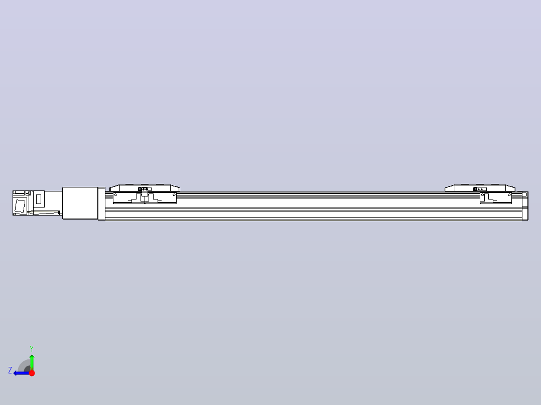 滚珠丝杠线性轴TPA-GCRS-50-1205C-L200-M-M10-N3右视图