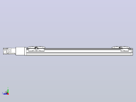 滚珠丝杠线性轴TPA-GCRS-50-1205C-L200-M-M10-N3右视缩略图