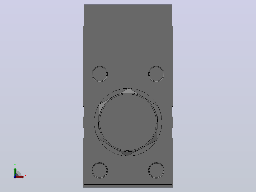 小型气动滑台（直线导轨）HMXH20系列[HMXH20-40-M9NS]前视图