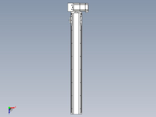 皮带直线轴半封闭可选导轨TPA-HNB-85D-90-L600-RU-Y-P20-N3俯视缩略图