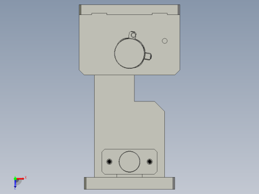 气缸滑台双气缸夹具3D数模图纸 Solidworks设计 附STEP俯视缩略图
