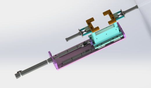 气缸滑台双气缸夹具3D数模图纸 Solidworks设计 附STEP缩略图