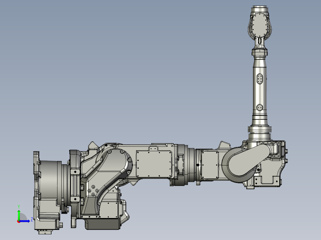 那智机器人nachi-robotics-mr35-mr50-7-axis-industrial-robot-35kg-50kg stp左视图