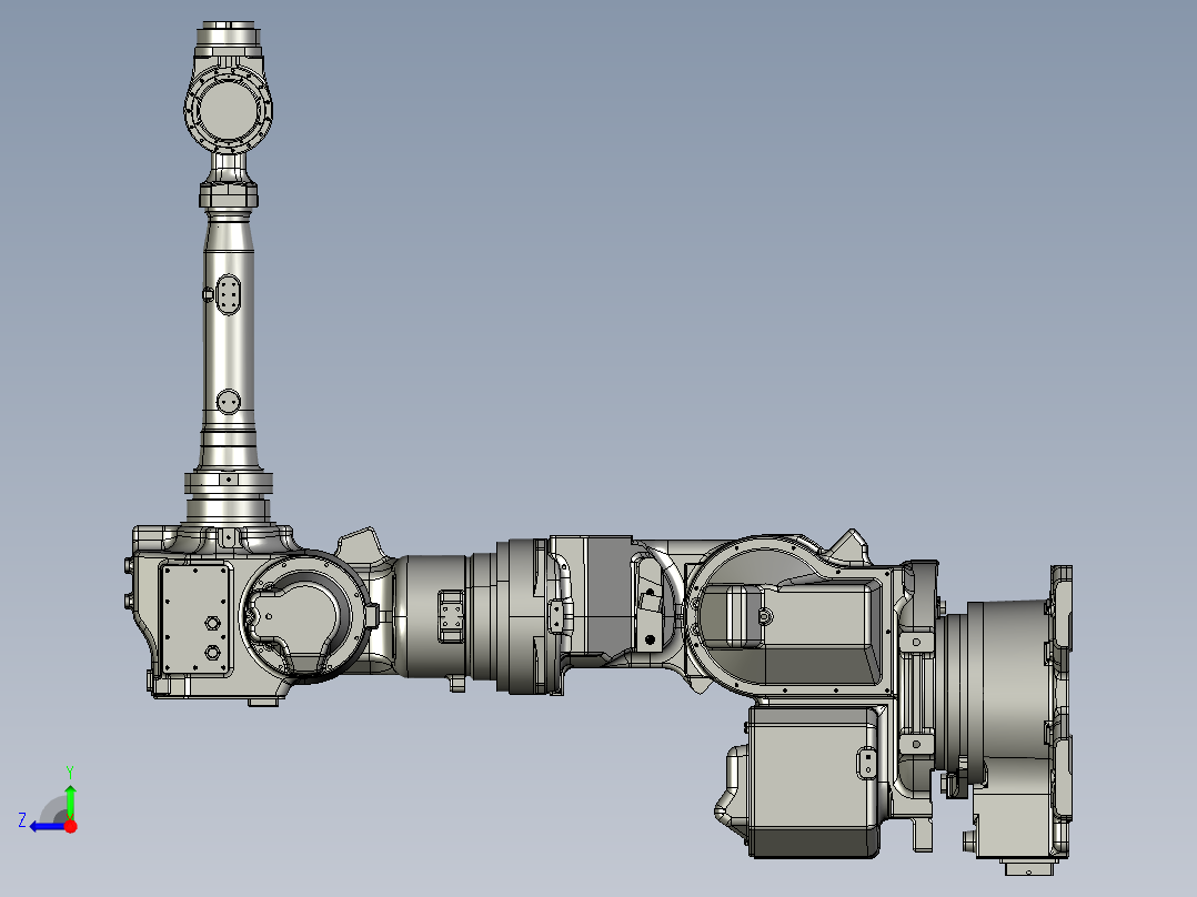 那智机器人nachi-robotics-mr35-mr50-7-axis-industrial-robot-35kg-50kg stp右视图