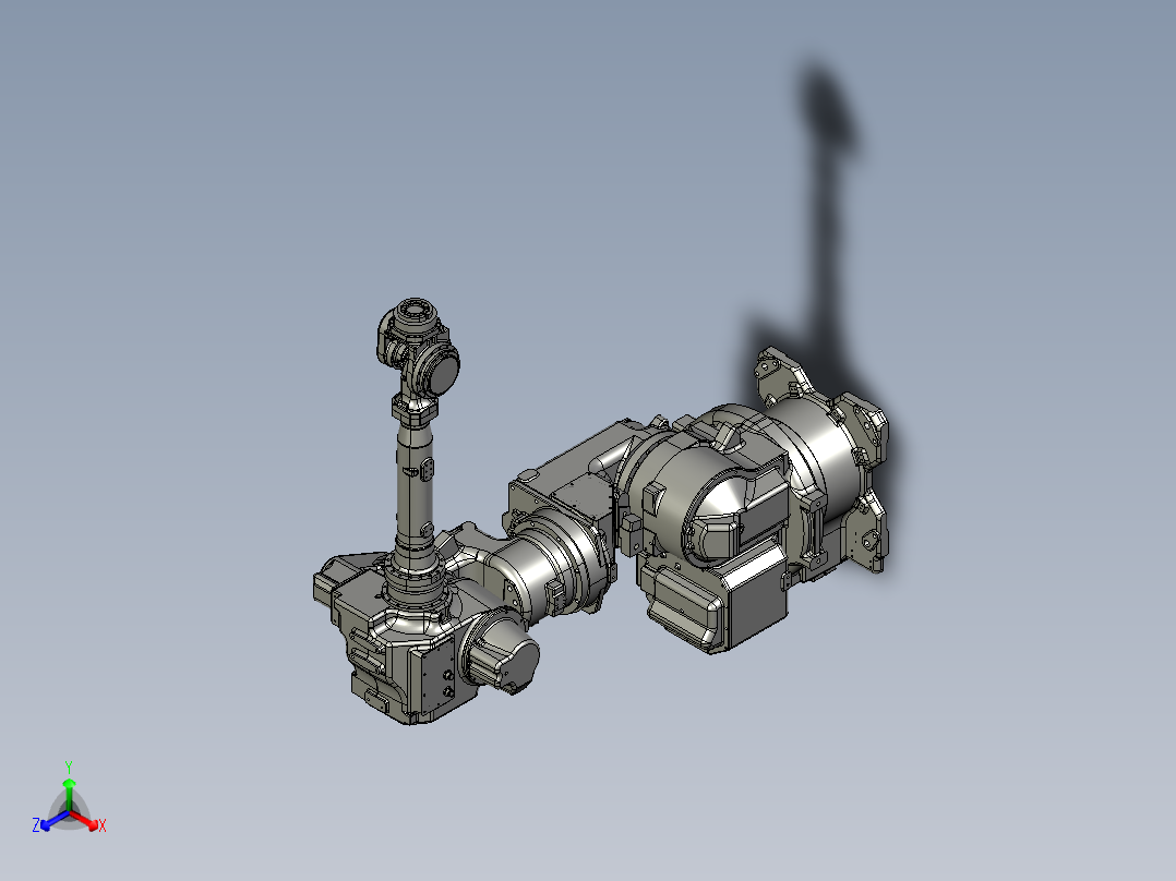 那智机器人nachi-robotics-mr35-mr50-7-axis-industrial-robot-35kg-50kg stp正等轴测图