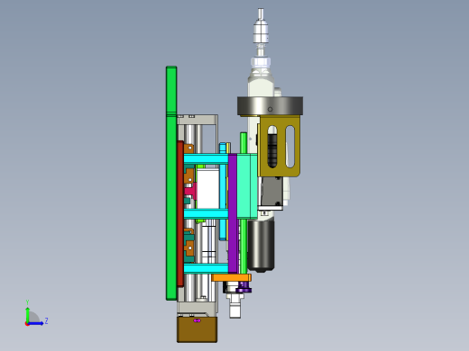 结构详细的ccd自动锁螺丝机左视缩略图